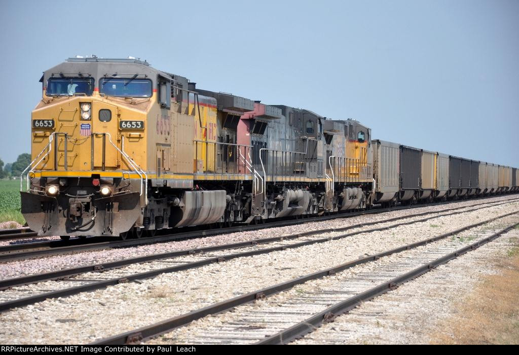 Westbound empty coal train